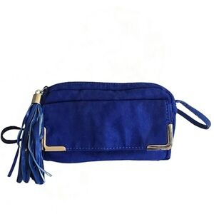 Brash Vibrant Blue Wristlet with Tassel Charm